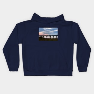 Blue River Sunset Kids Hoodie